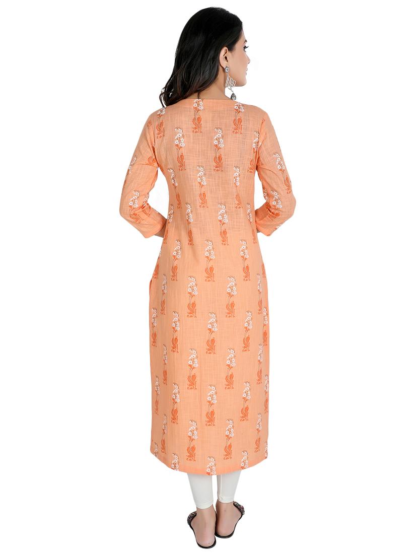 floral straight kurta - 16822743 - Zoom Image - 3