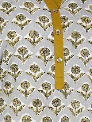 floral straight kurta - 16822751 - Standard Image - 4