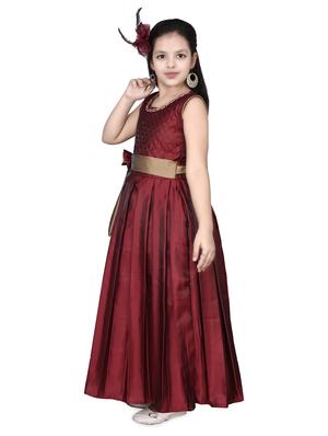 red silk blend frock - 16822860 - Standard Image - 2