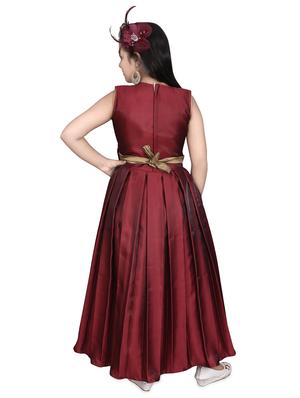 red silk blend frock - 16822860 - Standard Image - 3