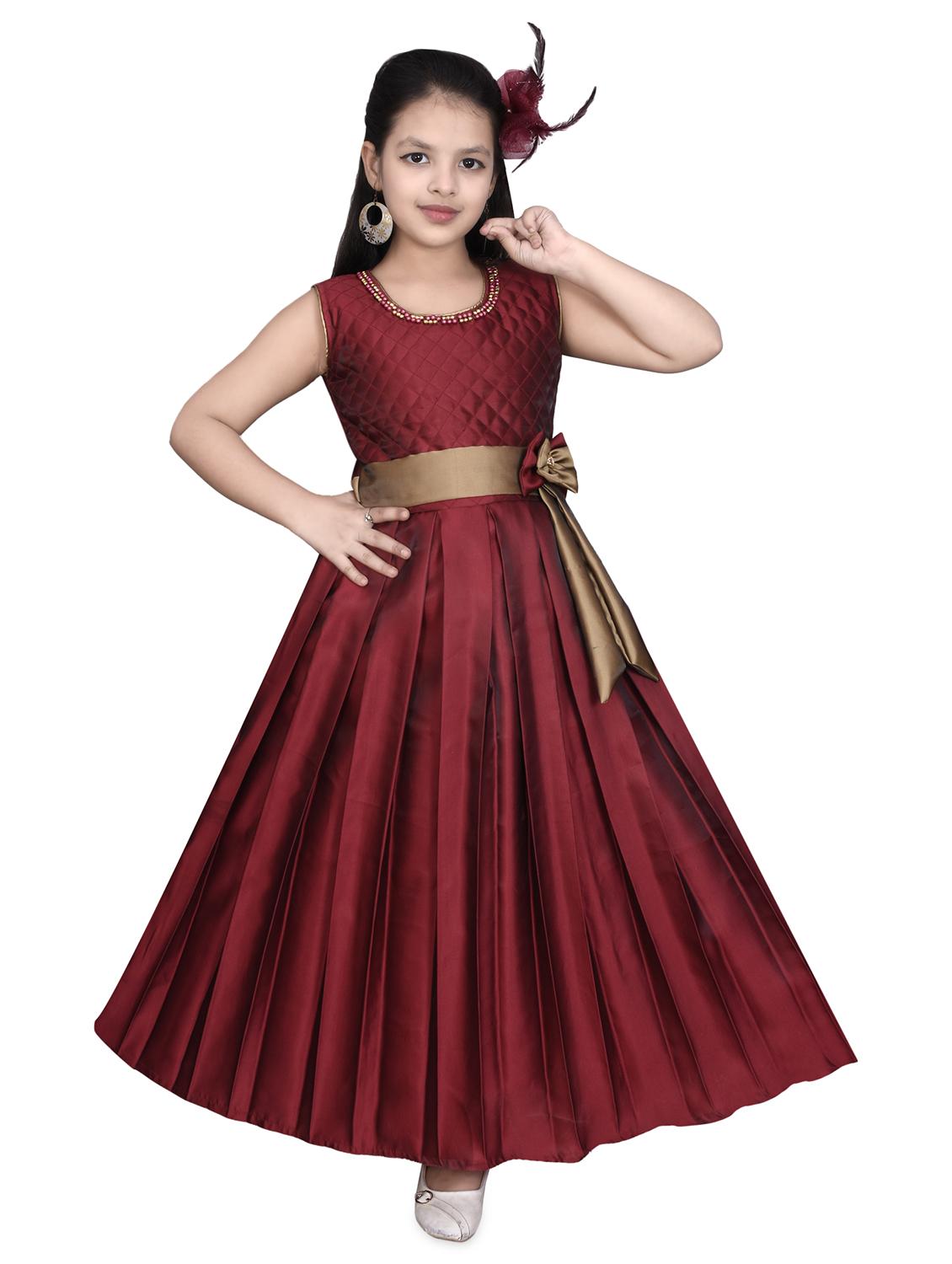 red silk blend frock - 16822860 - Zoom Image - 1