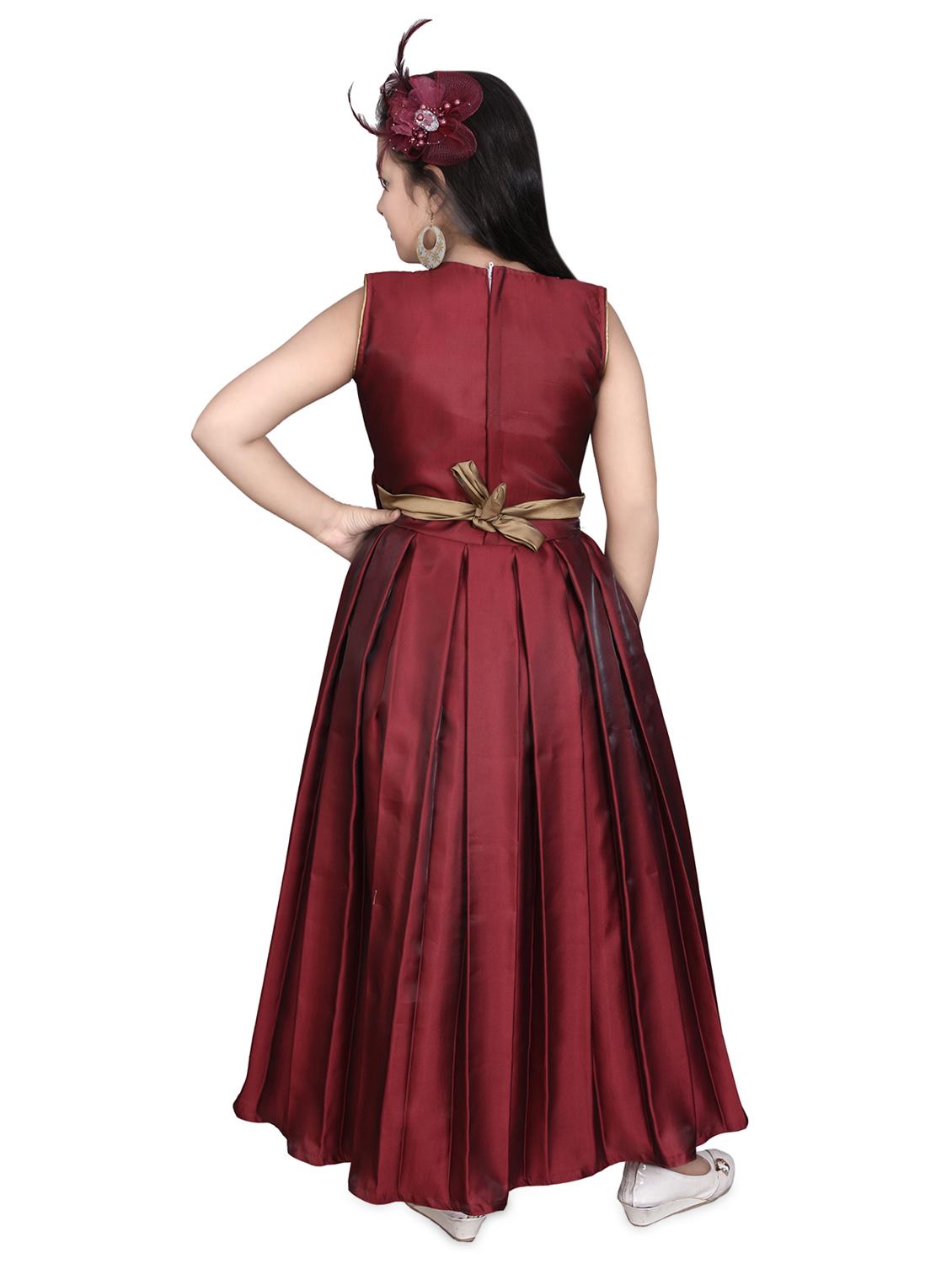 red silk blend frock - 16822860 - Zoom Image - 3