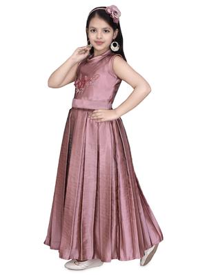 pink silk blend frock - 16822861 - Standard Image - 2