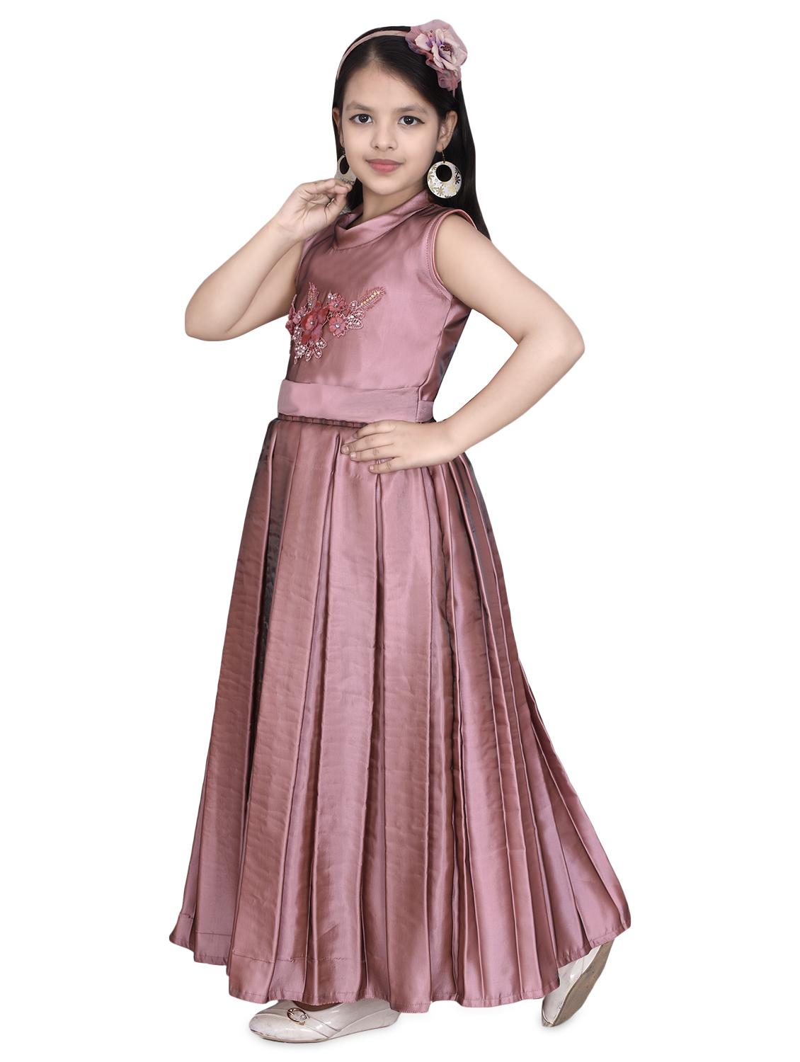 pink silk blend frock - 16822861 - Zoom Image - 2