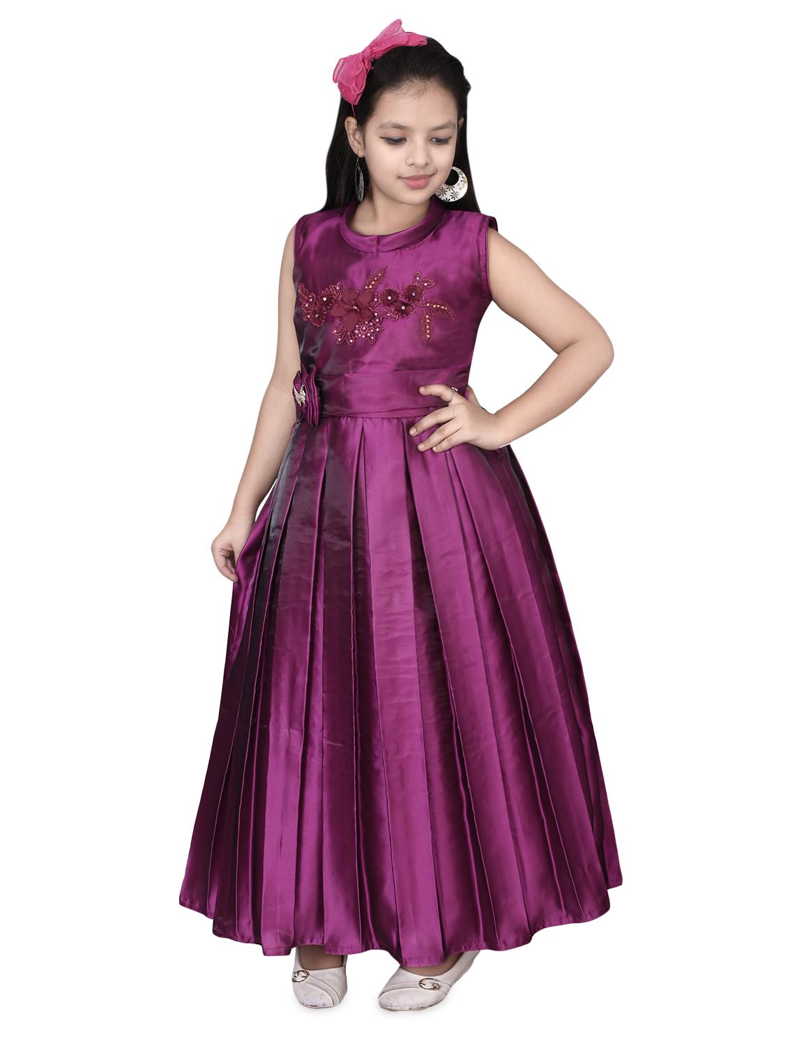 purple silk blend frock - 16822862 - Zoom Image - 2