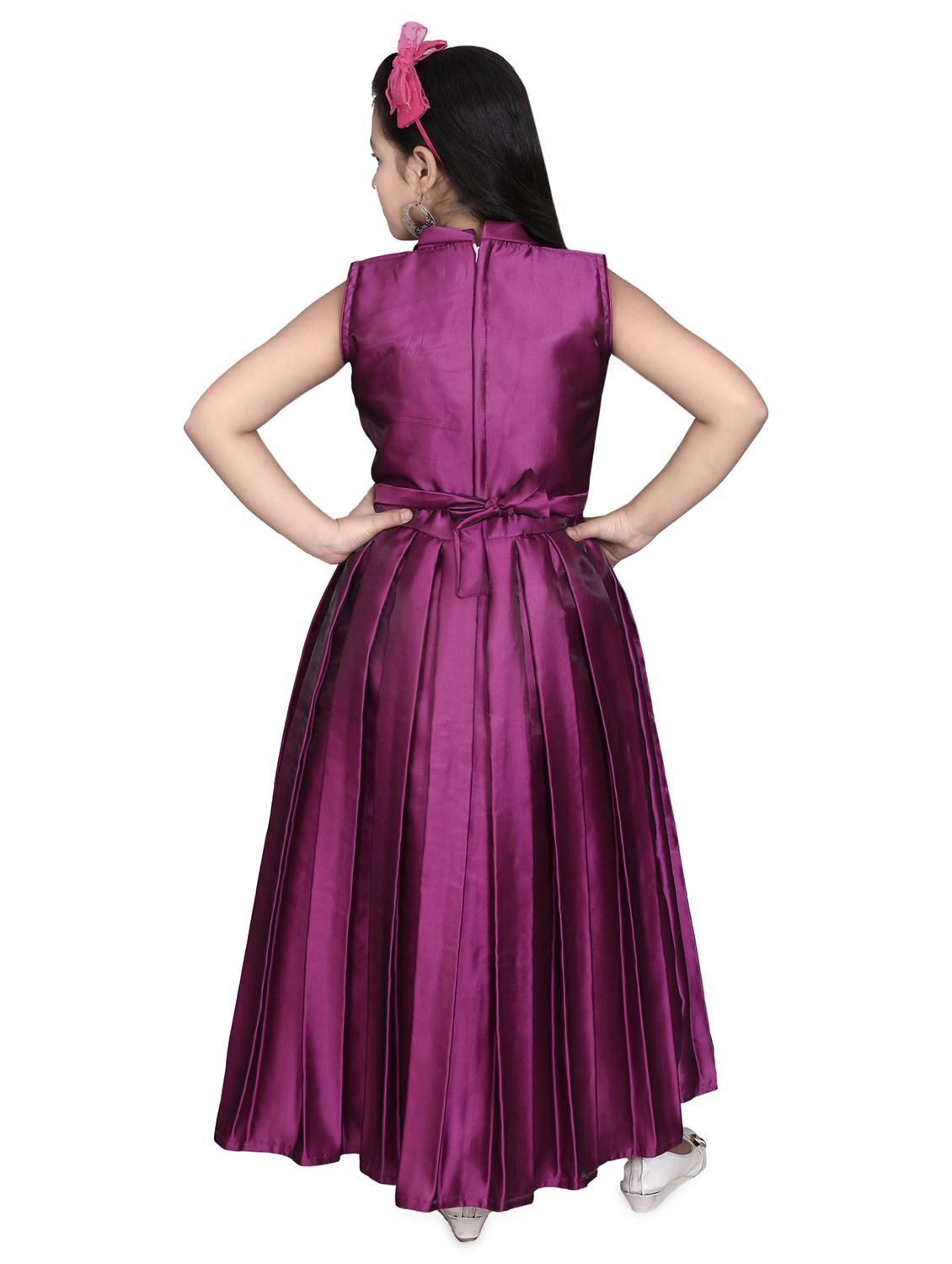 purple silk blend frock - 16822862 - Zoom Image - 3