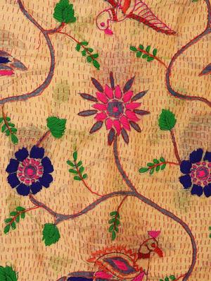 floral embroidered dupatta - 16823004 - Standard Image - 4