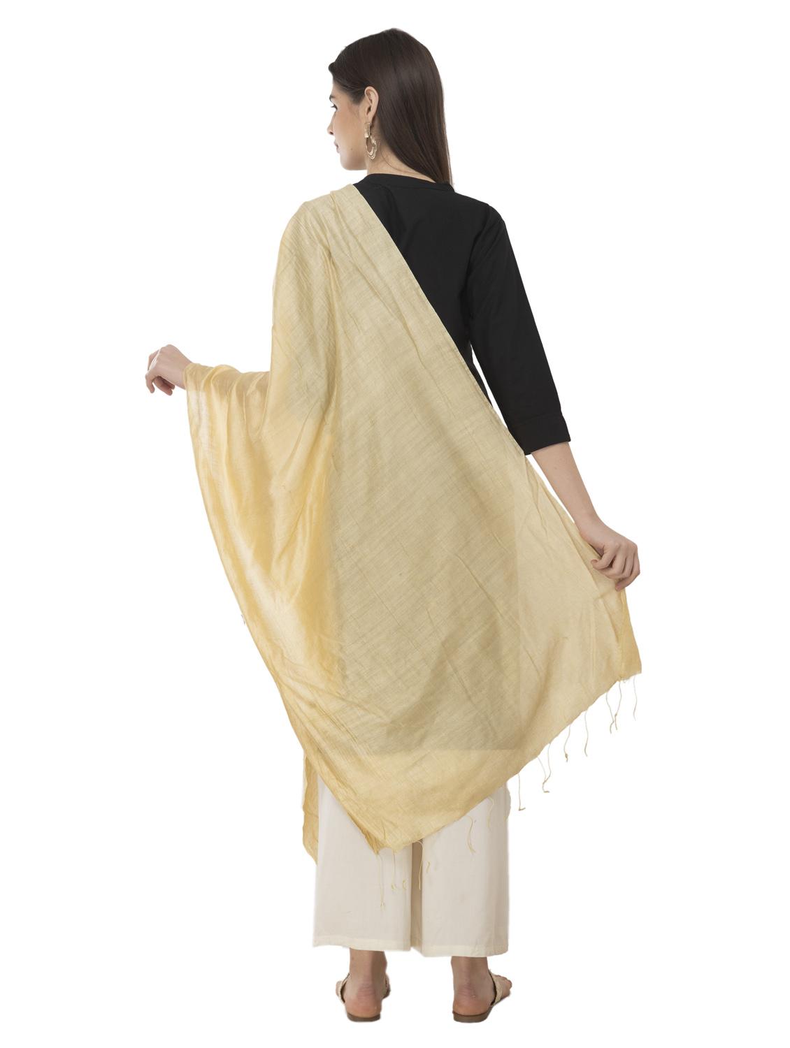 plain dupatta with fringes - 16823085 - Zoom Image - 2