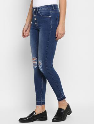 high rise distressed jeans - 16823092 - Standard Image - 2