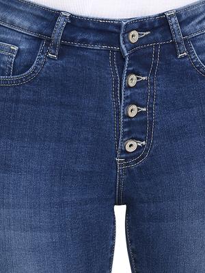 high rise distressed jeans - 16823092 - Standard Image - 5