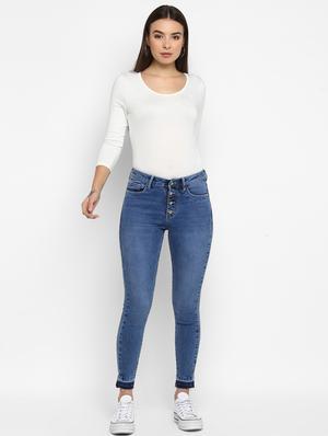 high rise stone washed jeans - 16823093 - Standard Image - 4