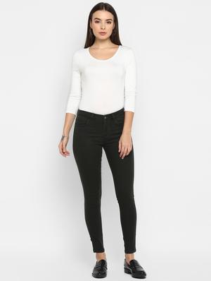 high rise sold jeans - 16823097 - Standard Image - 4