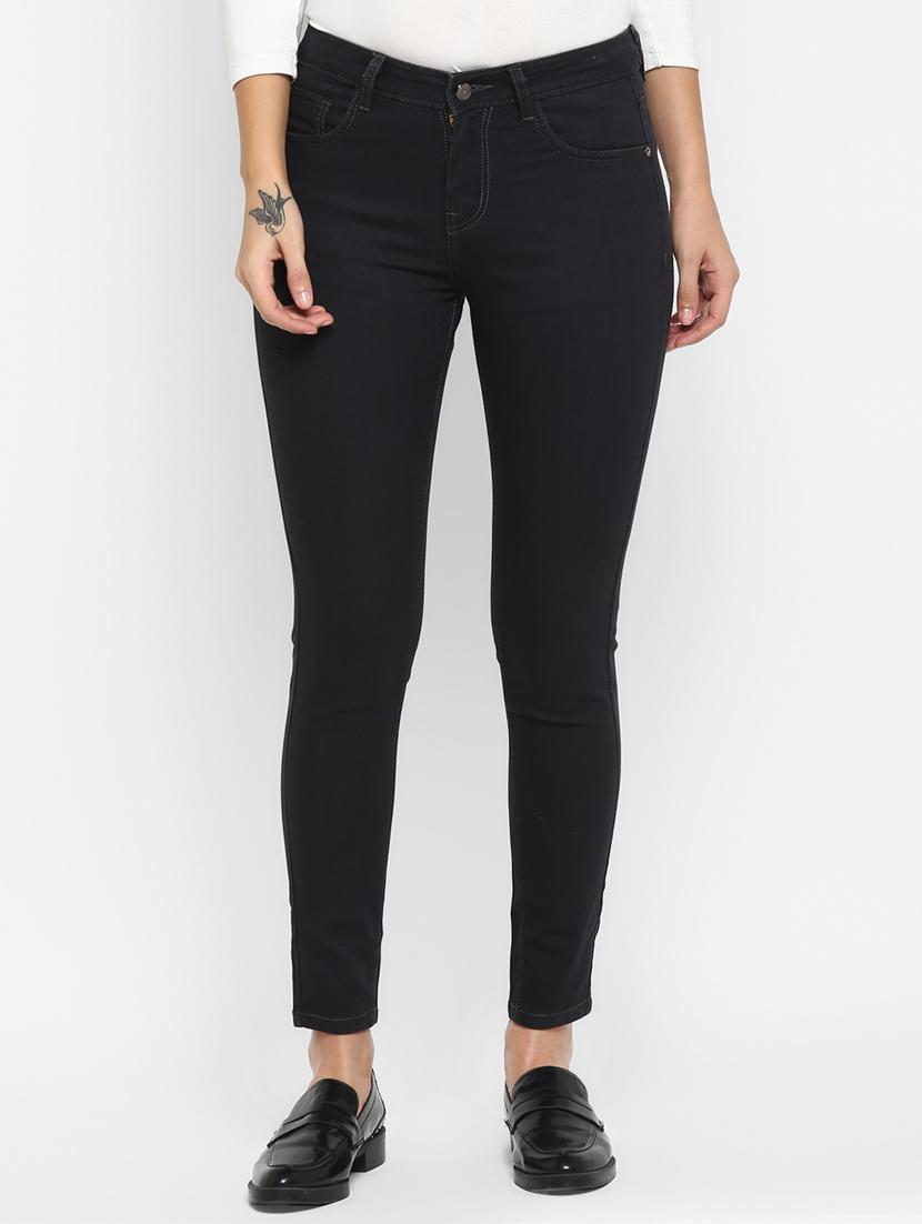 high rise solid jeans - 16823098 - Zoom Image - 1