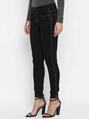 high rise solid jeans - 16823103 - Standard Image - 2