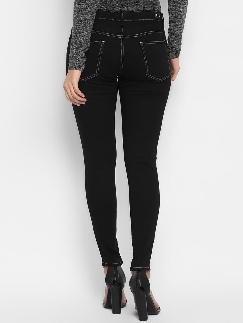 high rise solid jeans - 16823103 - Zoom Image - 3