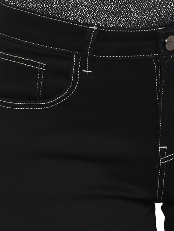 high rise solid jeans - 16823103 - Zoom Image - 5