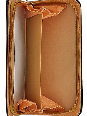black leatherette combo handbag - 16823108 - Standard Image - 8