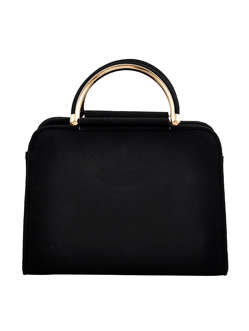 black leatherette combo handbag - 16823108 - Zoom Image - 3