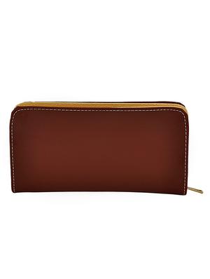 brown leatherette combo handbag - 16823128 - Standard Image - 6