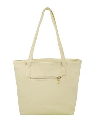cream leatherette combo handbag - 16823129 - Standard Image - 3