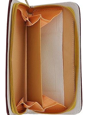 cream leatherette combo handbag - 16823129 - Standard Image - 7