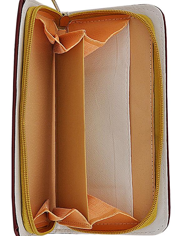 cream leatherette combo handbag - 16823129 - Zoom Image - 7