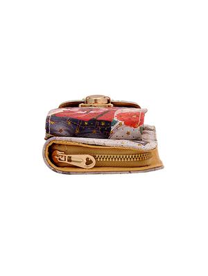 beige leatherette combo handbag - 16823134 - Standard Image - 9