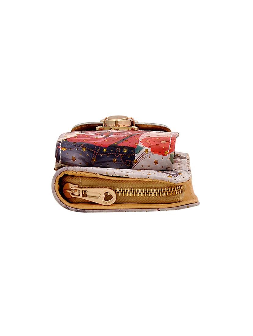 beige leatherette combo handbag - 16823134 - Zoom Image - 9