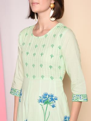 floral print anarkali ethnic dress - 16823223 - Standard Image - 5