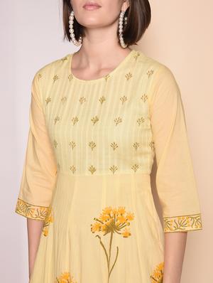 floral print anarkali ethnic dress - 16823224 - Standard Image - 4