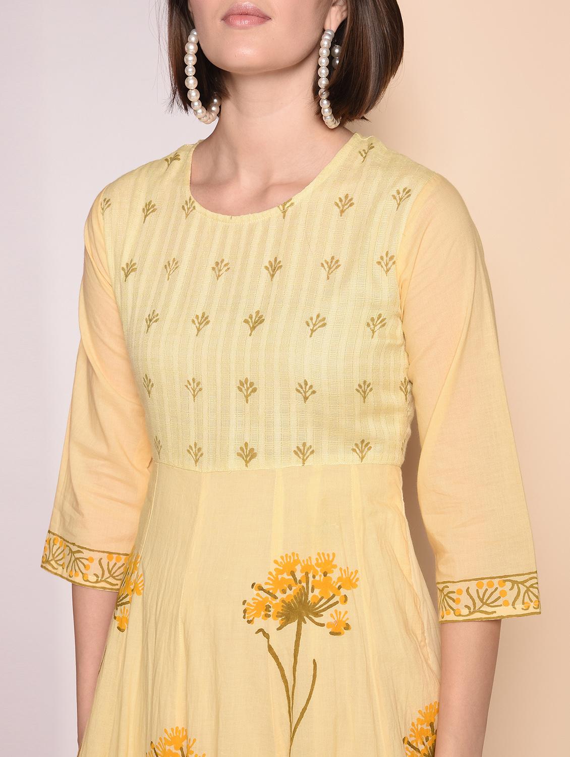 floral print anarkali ethnic dress - 16823224 - Zoom Image - 4