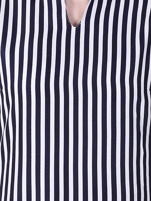 striped straight kurta - 16823314 - Standard Image - 4