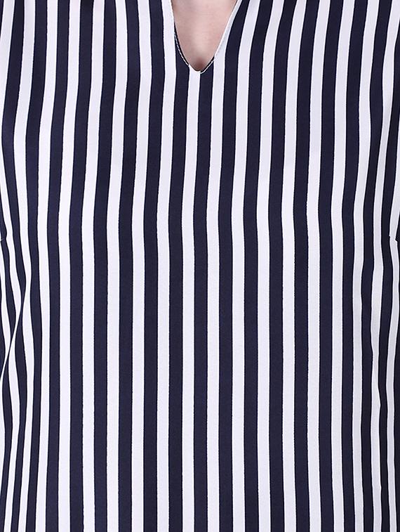striped straight kurta - 16823314 - Zoom Image - 4
