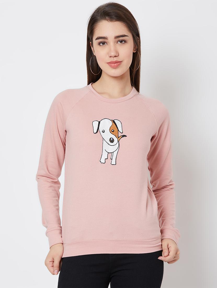 quirky patch woolen sweatshirt - 16823364 - Zoom Image - 1