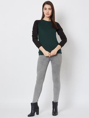 contrast sleeved fleece sweatshirt - 16823365 - Standard Image - 4
