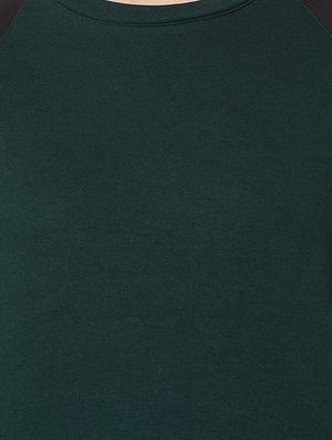 contrast sleeved fleece sweatshirt - 16823365 - Standard Image - 5
