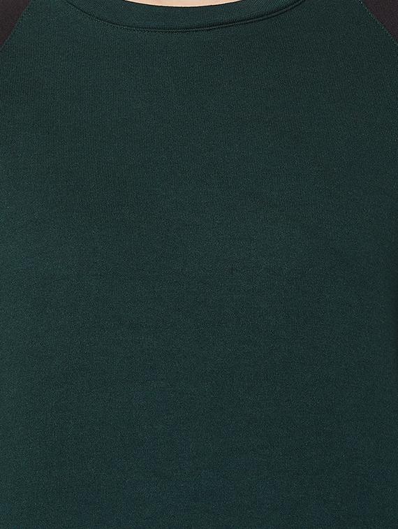 contrast sleeved fleece sweatshirt - 16823365 - Zoom Image - 5