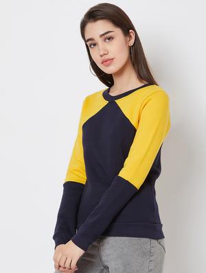 color block fleece sweatshirt - 16823366 - Standard Image - 2