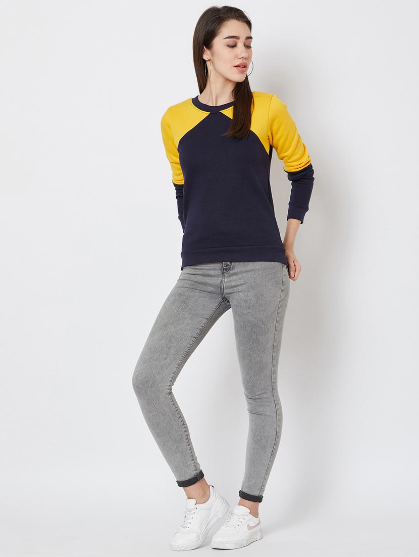 color block fleece sweatshirt - 16823366 - Zoom Image - 4