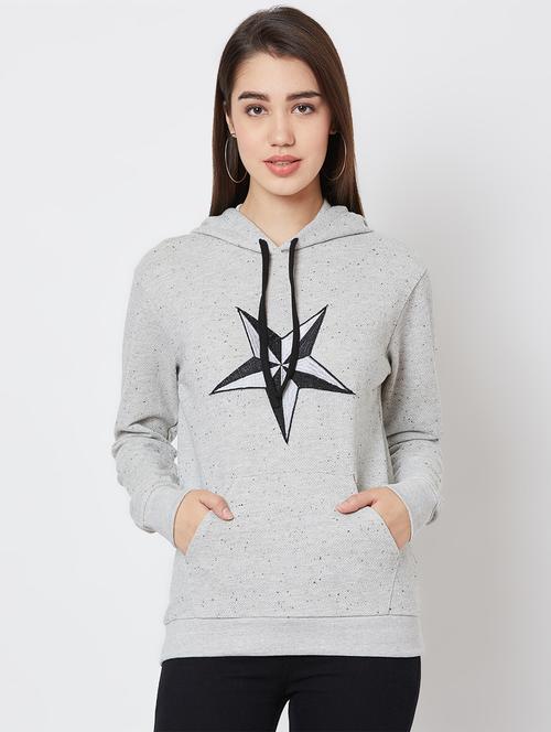 quirky patch hooded sweatshirt - 16823369 - Standard Image - 1