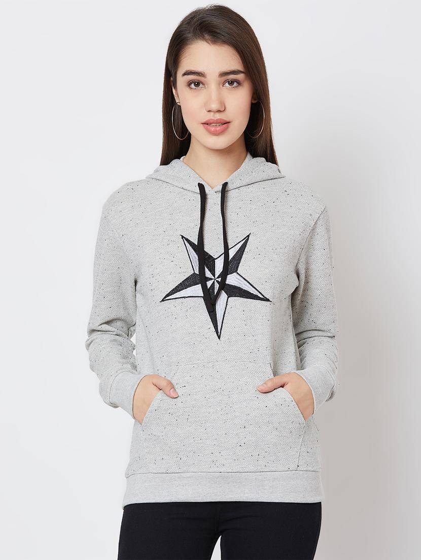 quirky patch hooded sweatshirt - 16823369 - Zoom Image - 1