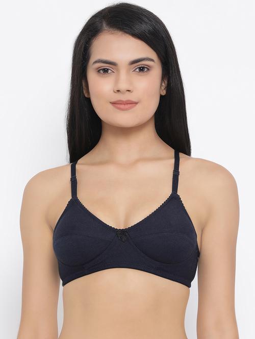 bow patch solid bra - 16823666 - Standard Image - 1