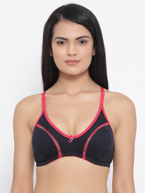 contrast detail bow patch bra - 16823670 - Standard Image - 1