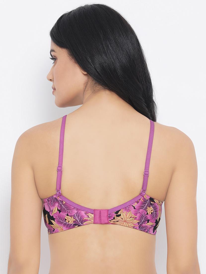 detachable strap floral t-shirt bra - 16823684 - Zoom Image - 3
