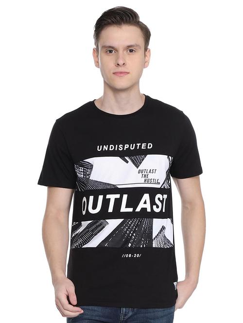 black printed t-shirt - 16824114 - Standard Image - 1