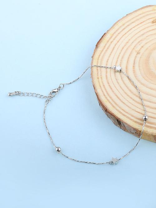 silver metal anklets - 16824188 - Very Small Image - 1
