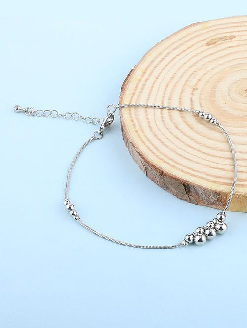 silver metal anklets - 16824191 - Very Small Image - 1