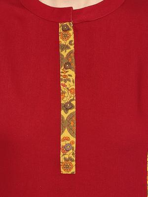 contrast kurta palazzo set - 16824454 - Standard Image - 4