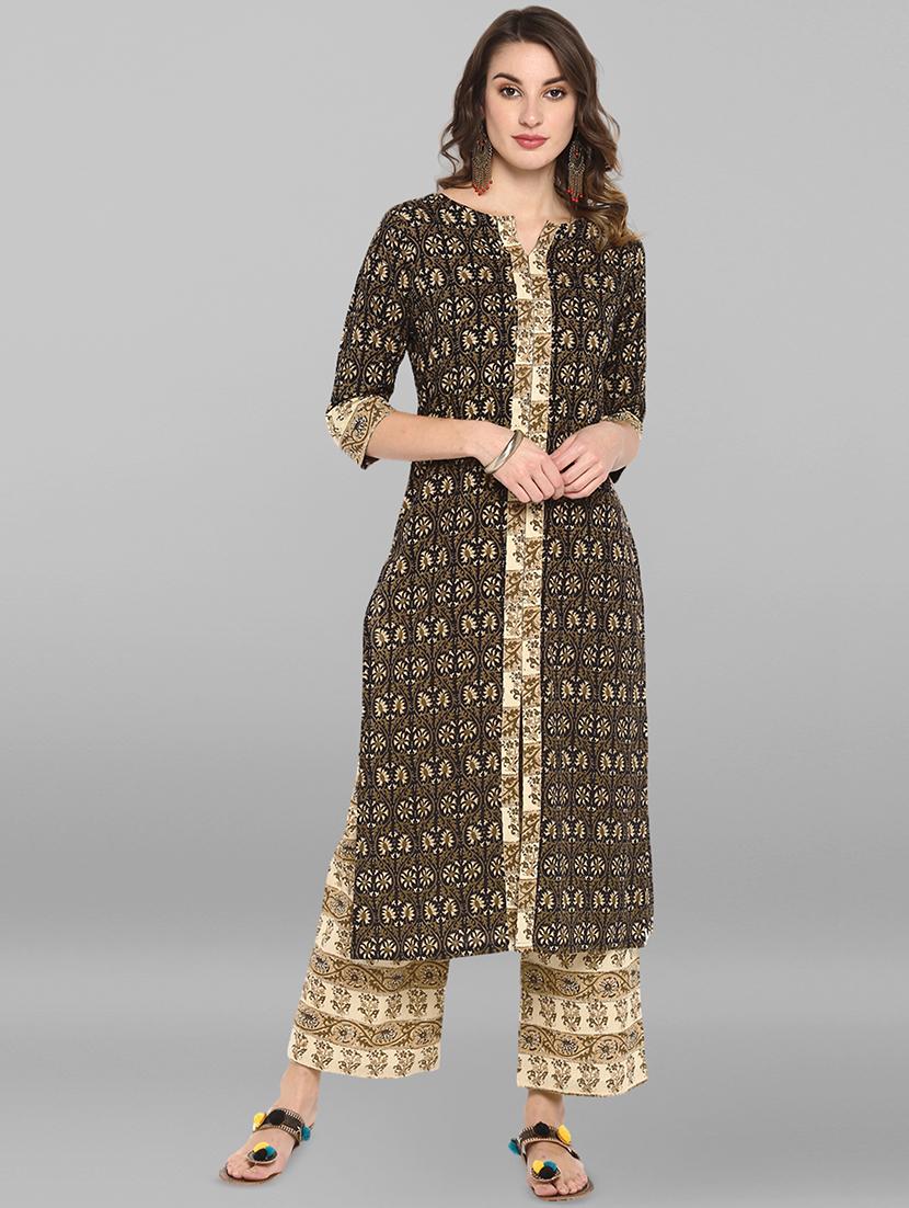 kalamkari kurta palazzo set - 16824459 - Zoom Image - 1