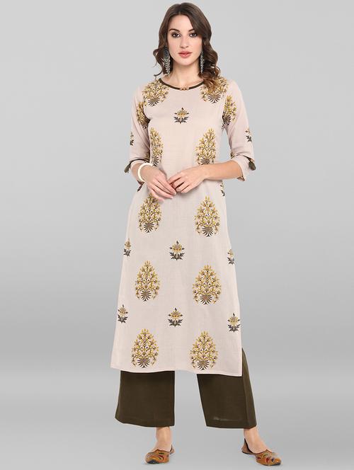 floral kurta palazzo set - 16824467 - Standard Image - 1